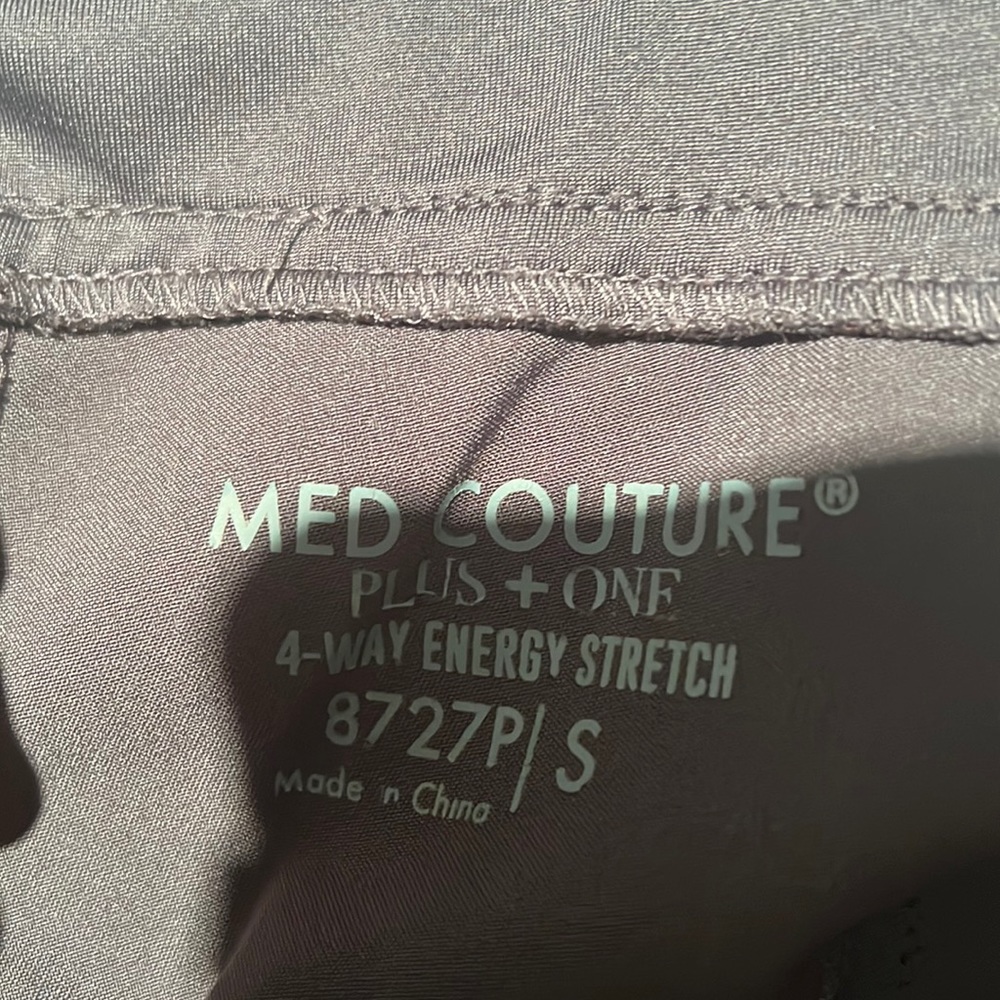 MedCouture small grey maternity scrubs